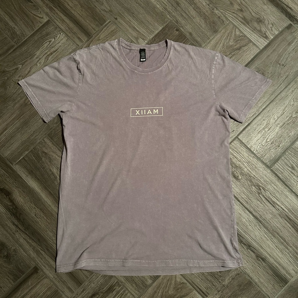 12AM RUN | Acid Wash Logo Short Sleeve Tee